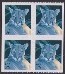 US 4142 Florida Panther 26c block 4 MNH 2007