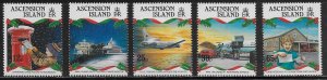 Ascension Scott #'s 570 - 574 MNH