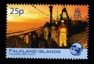 FALKLAND ISLANDS Scott 926 MNH**  2007 Fishing Industry stamp.