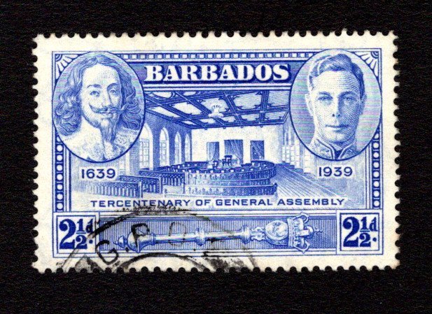 BARBADOS  SC# 205  FVF/U