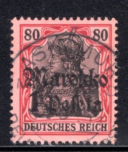 German Offices in Morocco #53, used, Assimur cancel dated August 1914