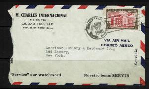 Dominican Republic - 1946 Airmail Cover to USA - 091017