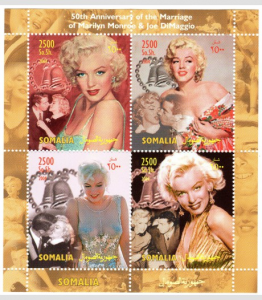 Somalia 2004 MARILYN MONROE & Joe Dimaggio Sheet Perforated Mint (NH)