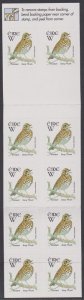 Ireland 2001 MNH Booklet Stamps Scott 1343a Birds