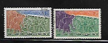 VIETNAM, 120-121, USED, ROAD WORKERS