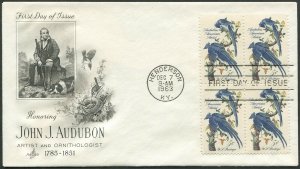 United States 1963 John J Audubon Black-throated Magpie Jay FDC (516)