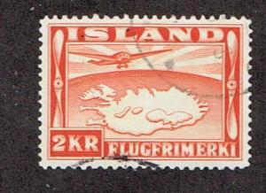 Iceland 1934  C20  Used