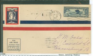 United States #C10  Single (Fdc)