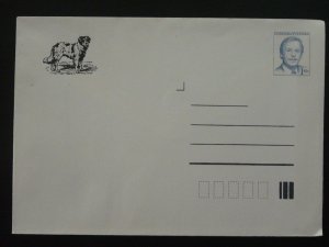 dog postal stationery Czechoslovakia 1990