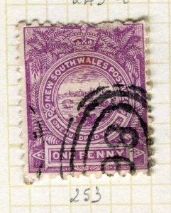 NEW SOUTH WALES; 1888 early classic QV issue fine used Shade of 1d. value
