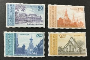 THAILAND #485-488, 1967 set of 4 VF MNH. Architecture. CV $46.00. (BJS)