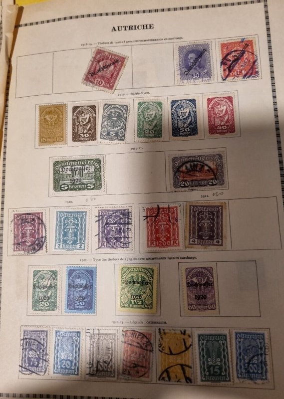 Huge Old Collection Of Europe Stamps. Austria, Germany, Monaco, Chzec used #1079