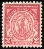 1930 2c Massachusetts Bay Colony, 300th Scott 682 Mint F/...