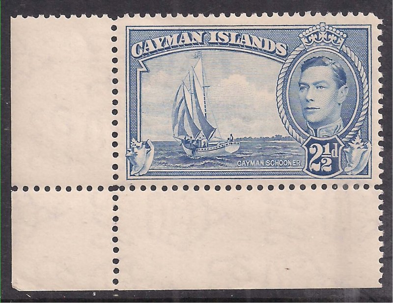 Cayman Islands 1938 - 48 KGV1 2 1/2d Bright Blue Umm SG 120 ( C861 )