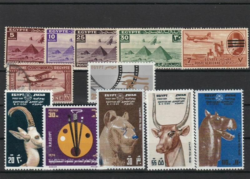 Egypt Mounted Mint & Used mixed Stamps incl. Animals  ref R 16367