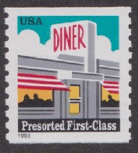 3208 Diner F-VF MNH Coil single  (no back #)