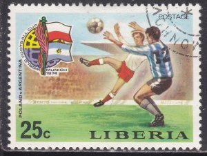 Liberia 682 World Cup Soccer 1974