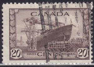 Canada 260 King George VI War Issue, Corvette 1942