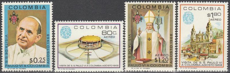 Colombia #782, C507-9 MNH (K1L)