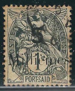 France Off Egypt Pt Said 35 Yv  61 Used F/VF 1921 SCV $14.00