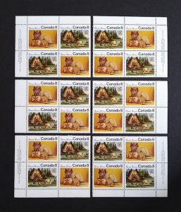 Canada 567ai Plate & Margin Blocks Matched Set VF MNH