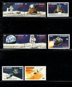 ST. VINCENT SC# 1204-1207a+b -1208 FVF/MNH