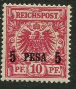 German East Africa SC# 3  o/p 5 PESA 5 on Germany 10pf MLH