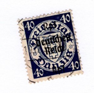Danzig #251 Forgery? Used - Stamp - CAT VALUE $6.00