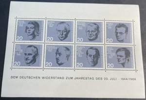 GERMANY # 890a--MINT/NEVER HINGED**DISTURBED GUM**--SHEET OF 8--1964