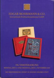 Mohrmann: Sale # 194  -  194. Versteigerung, Edgar Mohrma...