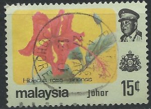 Johor 1979 - 15c Hibiscus - SG192 used