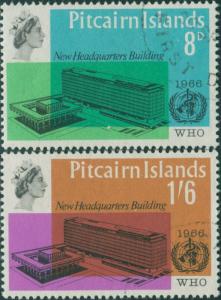 Pitcairn Islands 1966 SG59-60 WHO building set FU