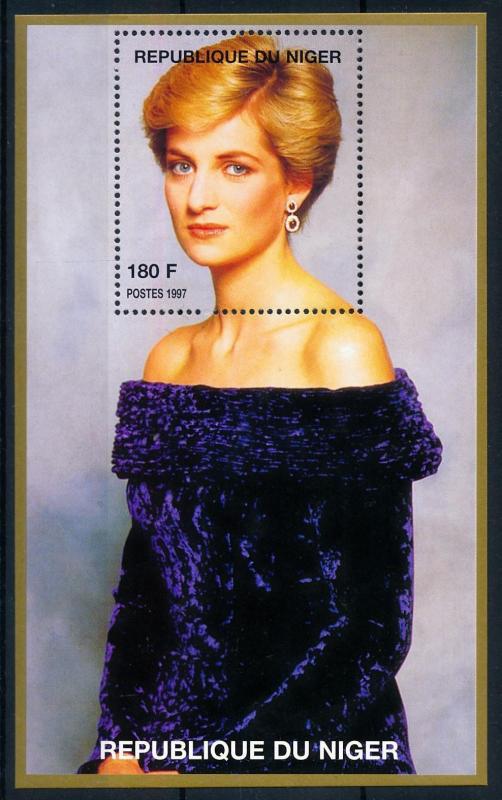 [76491] Niger 1998 Royalty Princess Diana Sheet MNH