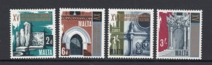 Malta 1967 15th Congress of the History of Architecture Scott # 371 - 374 MH