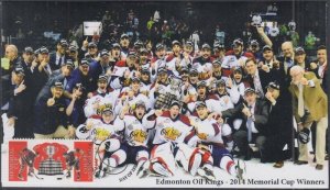 CANADA # 3101.9 - 100th ANN MEMORIAL CUP, 2014 EDMONTON OIL KINGS - FD COVER