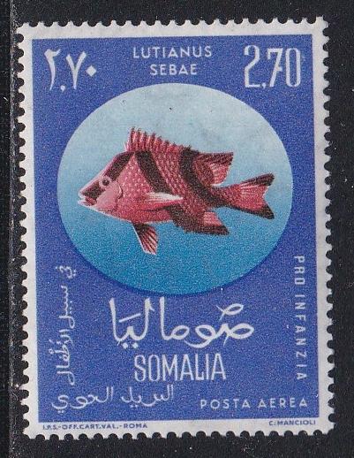 Somalia # C84, Freshwater Fish, NH, 1/2 Cat