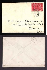 Canada-covers #2365a - 3c Jubilee-Schomberg,Ont-Oc 18 1897-B/S T