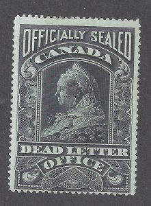 Canada # OX2 OFFICIALLY SEALED DEAD LETTER OFFICE BS27850A