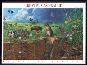 3506 MNH NATURE OF AMERICA SERIES 3rd SHEET  Great Plains Prairie
