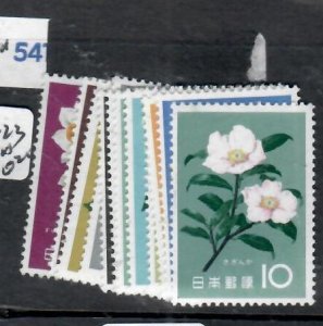 JAPAN FLOWERS   SC 712-723           MNH          P0928H