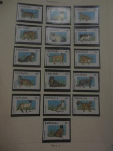 EDW1949SELL : TANZANIA Beautiful collection of VFMNH Topical of Birds & Animals