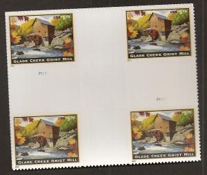 US 4927 Glade Creek Grist Mill $5.75 cross gutter block 4 MNH 2014