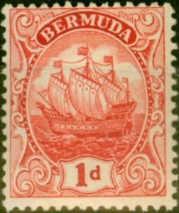 Bermuda 1916 1d Rose-Red SG46a Fine MM (2)