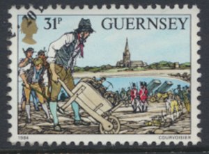 Guernsey  SG 330  SC# 305 Ships Battles Dolyle First Day of issue cancel see ...