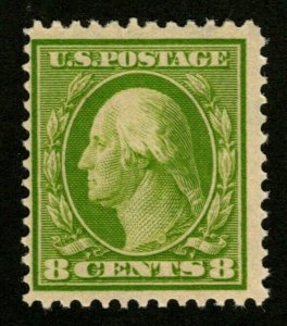 OAS-CNY ED-2 (99) SC 337 – 1908 8c Washington, olive green,  msrp $55