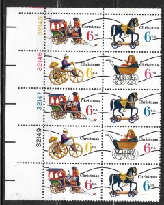 #1418a 6c Christmas Toys Precancelled Blk of 8 UR F VF MNH - DCV=$8.00