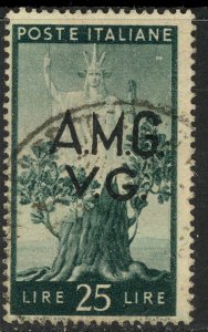 ITALY AMG VENEZIA GUILIA 1946 25L SPROUTING OAK TREE Pictorial Sc 1LN11 VFU