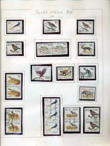 SOUTH AFRICA 1987/97 Wildlife M&U Collection 100+Items (pie 99)