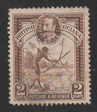 BRITISH GUIANA #211 USED