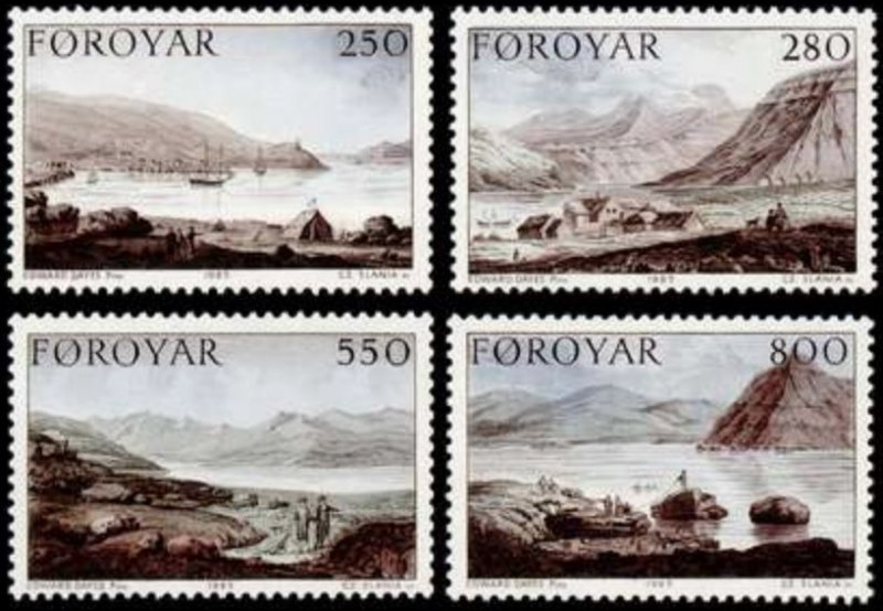 Faroe Islands #121-124 Fa114-117 MNH CV$6.00